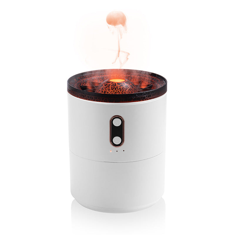 Volcanic Flame Aroma Essential Oil Diffuser USB Portable Jellyfish Air r Night Light Lamp Fragrance Humidifier