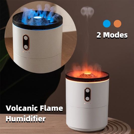 Volcanic Flame Aroma Essential Oil Diffuser USB Portable Jellyfish Air r Night Light Lamp Fragrance Humidifier